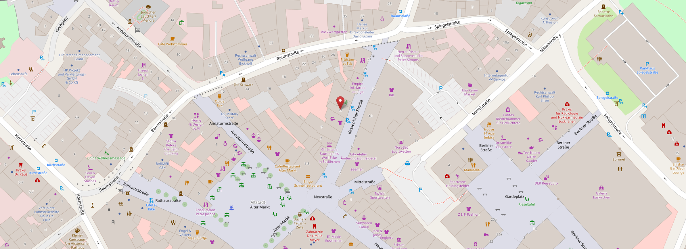 OpenStreetMap Karte Hp Projekt- & Verwaltungs GmbH & Co. KG Euskirchen - Bild